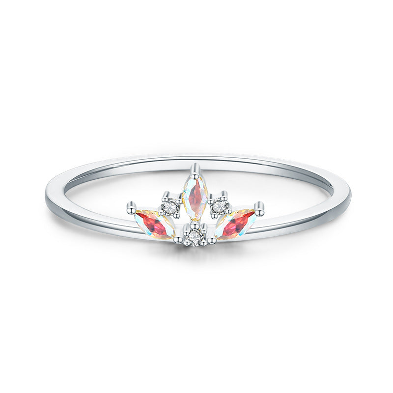 925 Sterling Silver Ring Female Cold Wind Jewelry Set