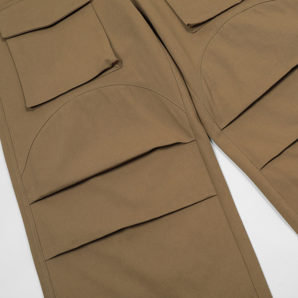 Hip Hop Popular Pleated Workwear Wide Leg Pants For Men