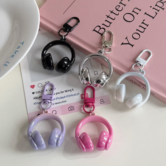 Personalized Small Earphone Pendant Mobile Phone Charm Keychain