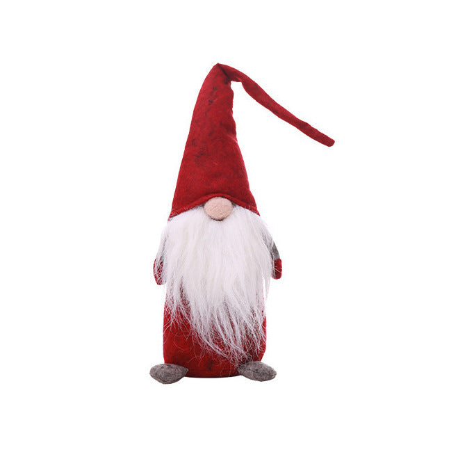New Christmas Decoration Supplies Tree Pendant Small Old Man Doll Standing Faceless Doll Ornaments Wholesale