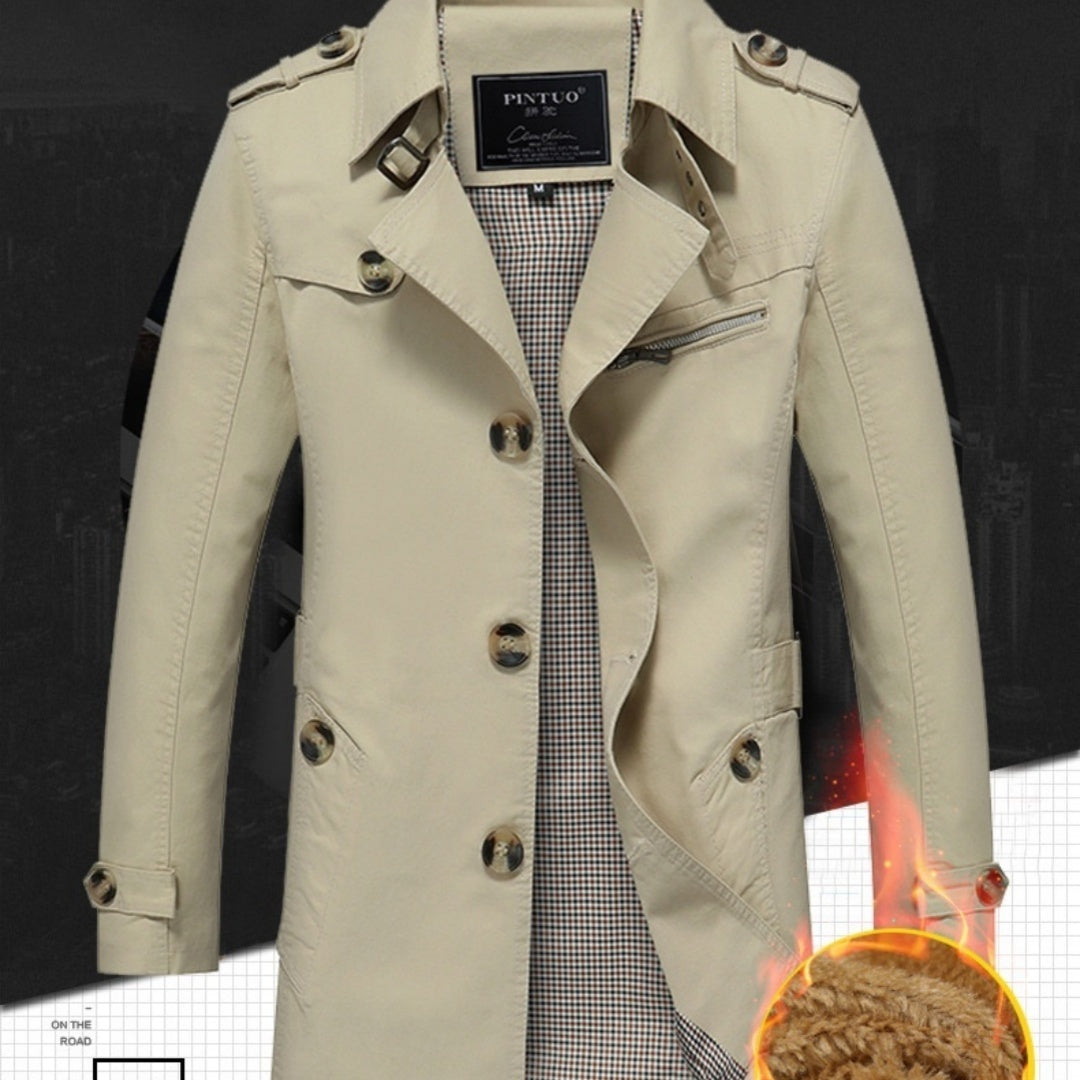 Casual Black Slim Fit Cotton Side Seam Sidekick Single-breasted Jacket