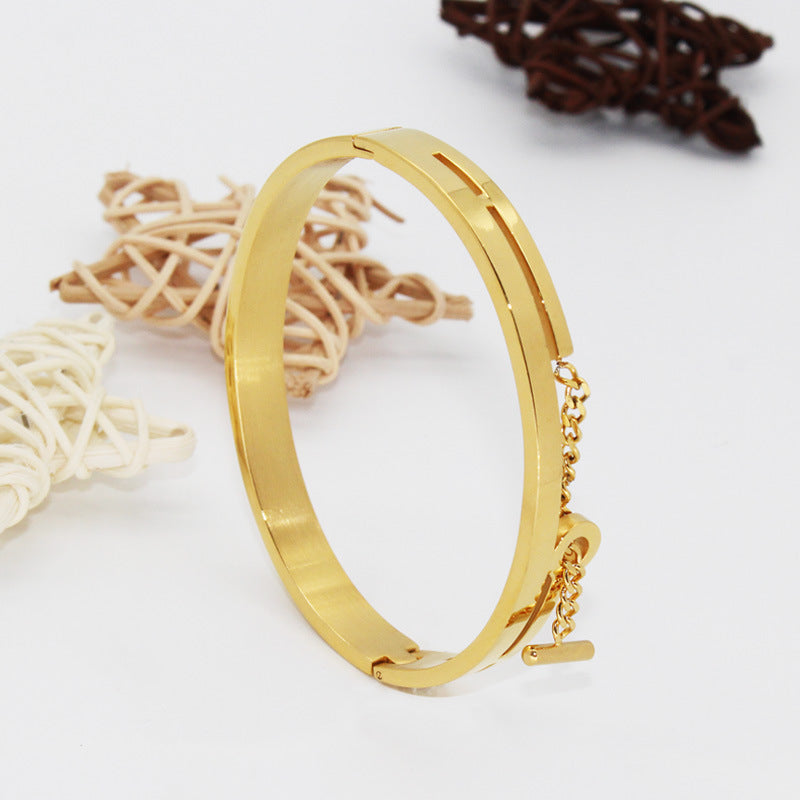 Versatile Geometric Non-fading Titanium Steel Bracelet
