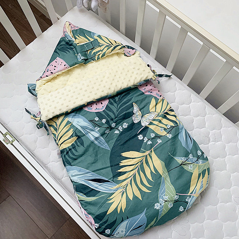 Baby Cotton Beanie Velvet Sleeping Bag Autumn And Winter Thickening