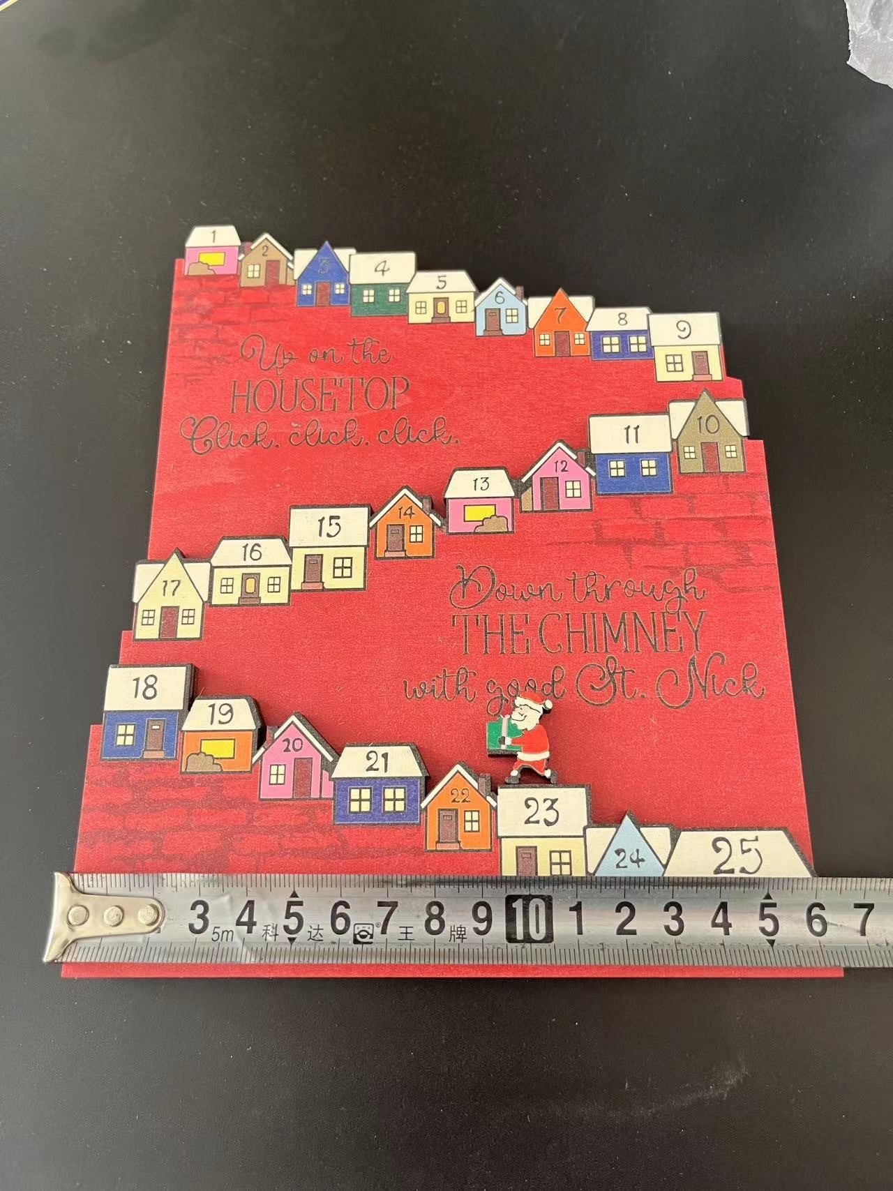 Santa Castle Countdown Advent Calendar Christmas Gift
