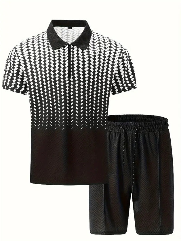 Polo Shirt Sports Short Sleeve Shorts Suit For Men