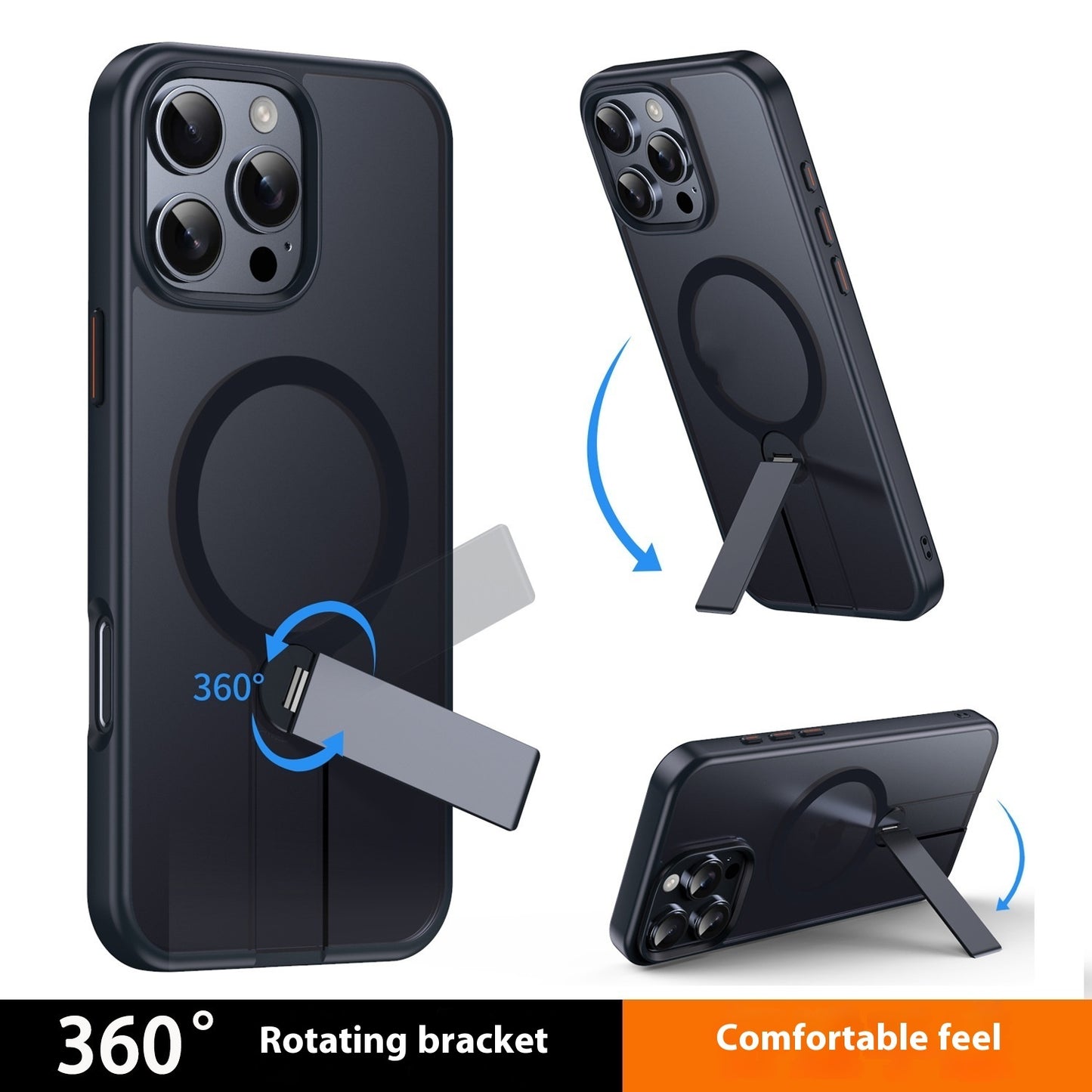 Magnetic Wireless Charger 16Promax Hidden Bracket Phone Case
