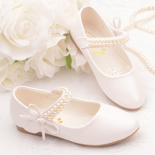 Girls' Photography Flat Leather Shoes