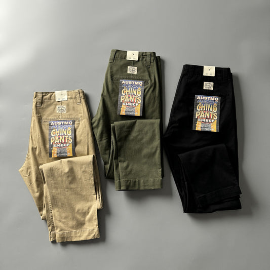 Retro Slim Straight Long Pants For Men