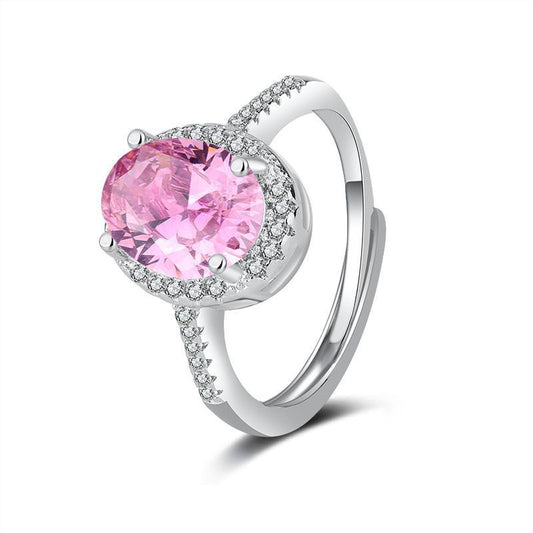 S925 Pure Silver High Carbon Diamond Proposal Dove Egg Ring