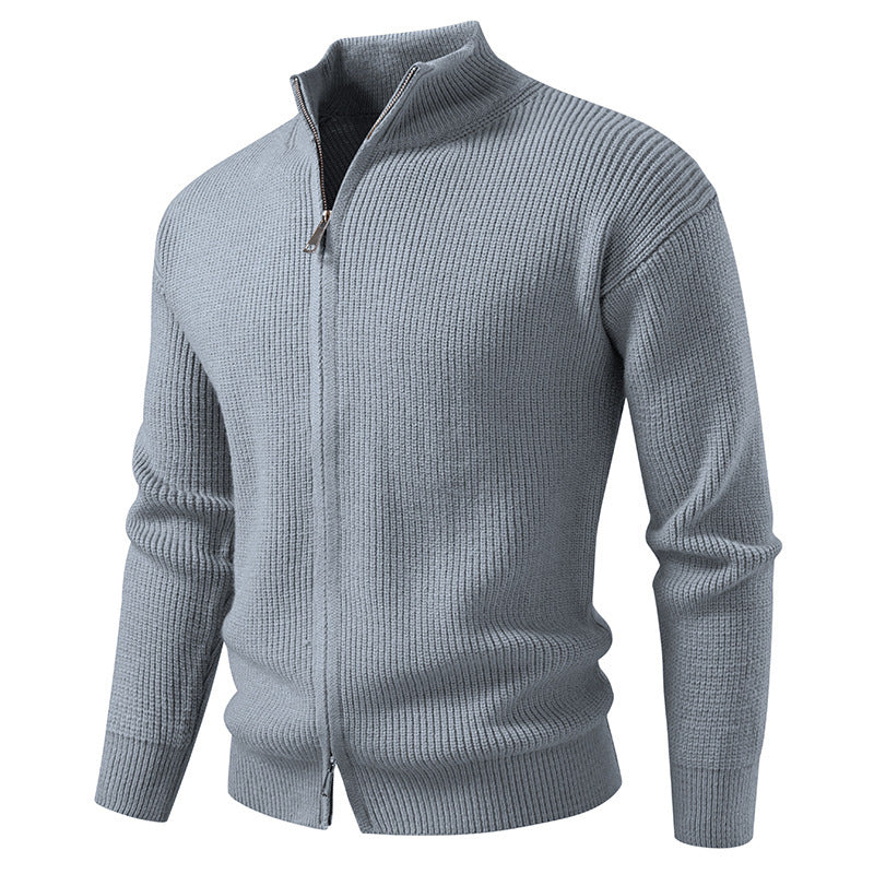 Men's Zipper Cardigan Sweater Coat
