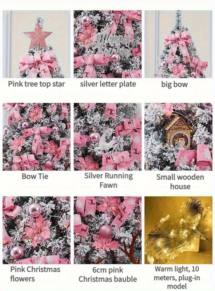 One 180cm Christmas Tree With Red Accessories, On Off-season Promotion. Don't Miss Out.