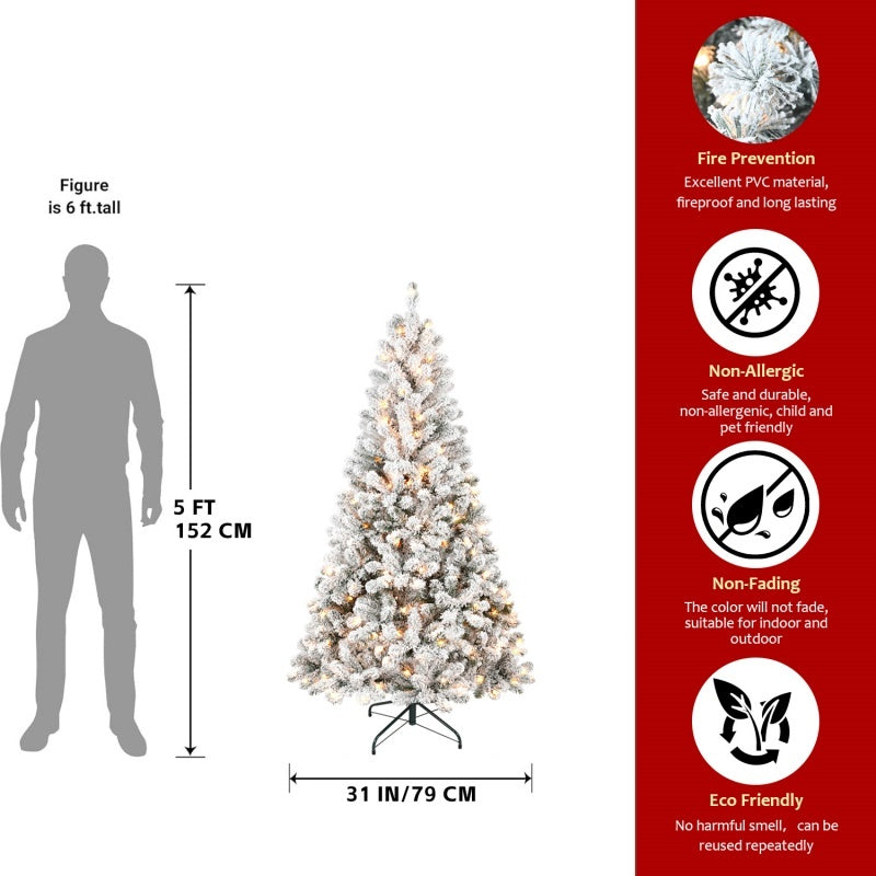 PVC, Christmas Tree, Christmas Decorations,  With Lights