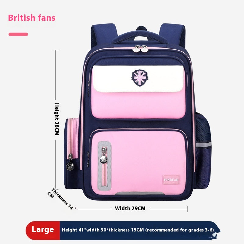 Primary School Student Schoolbag Waterproof Portable Burden Alleviation Backpack