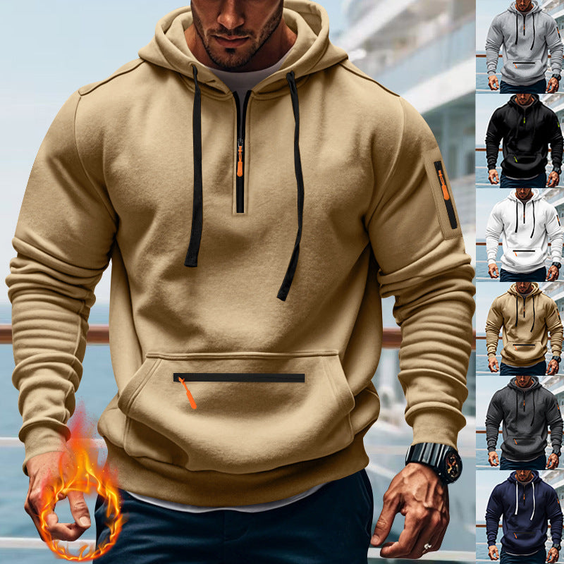 Casual Men's Sports Cargo Coat Regular Sleeve