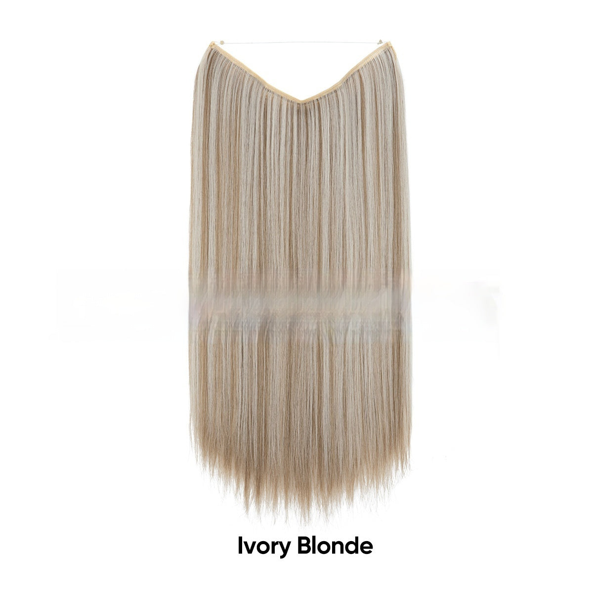 Women's One-piece Adjustable Invisible Straight Multi-color Gradient Hair Extension Fishline