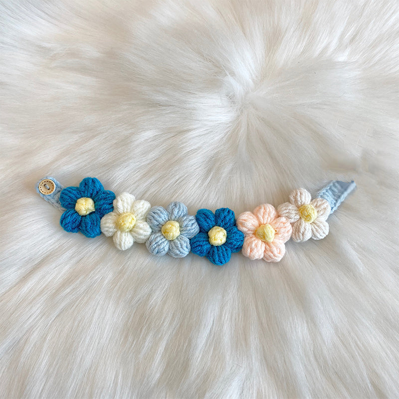 Dog Handmade Wool Knitted Scarf Bow Tie Collar