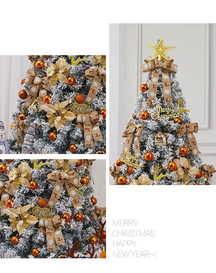 Christmas Tree Full Xmas Tree Perfect For Indoor And Outdoor Holiday Decoration Package With Solid Metal Legs Yellow,