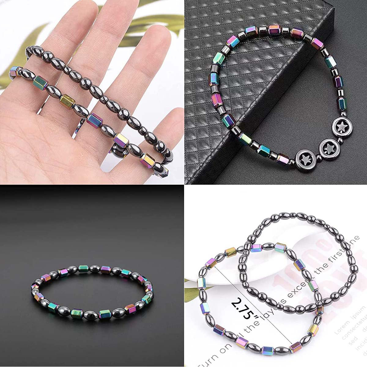 Magnet Anklet Haematite Natural XINGX