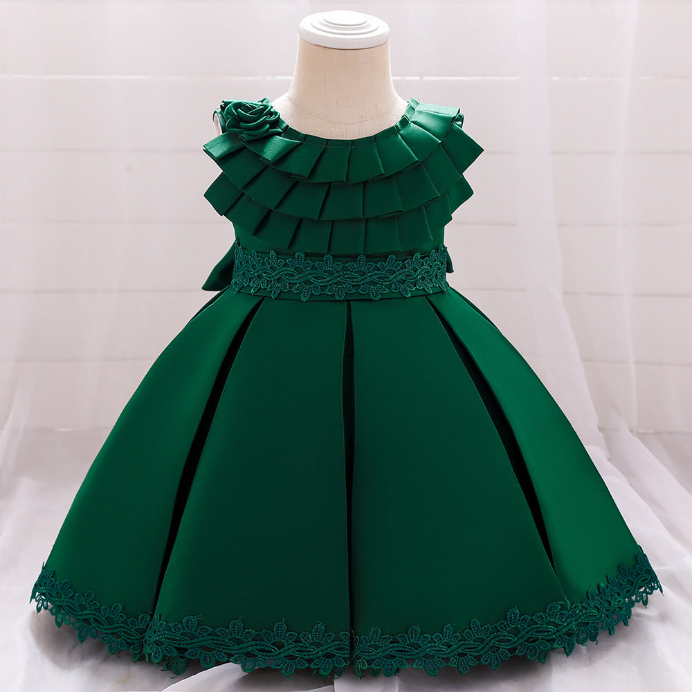 Forged Lace  Piano Performance Dress Girls