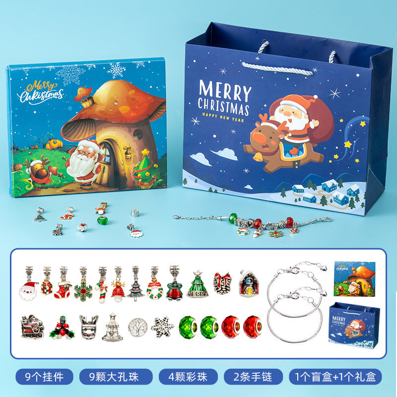 Diy Creative Children's Bracelet Ornament 24 Grid Calendar Christmas Blind Box