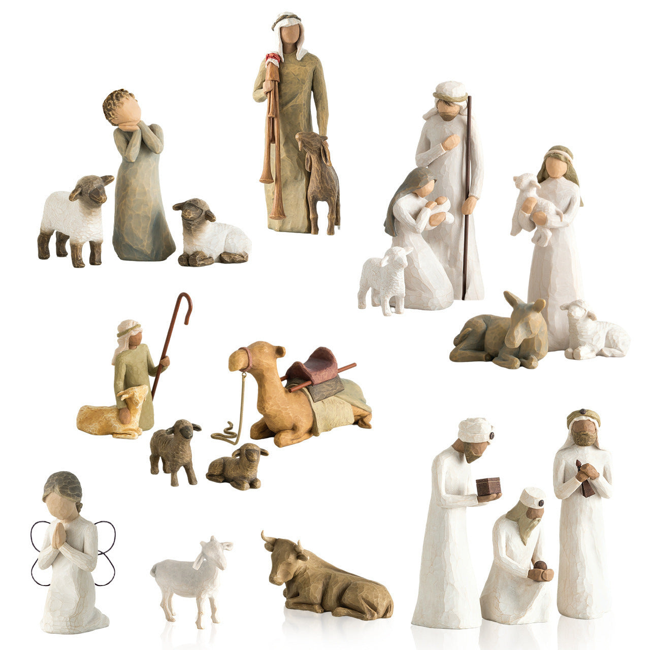 Resin Nativity Set Of 20PCS