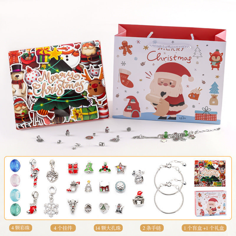 Diy Creative Children's Bracelet Ornament 24 Grid Calendar Christmas Blind Box