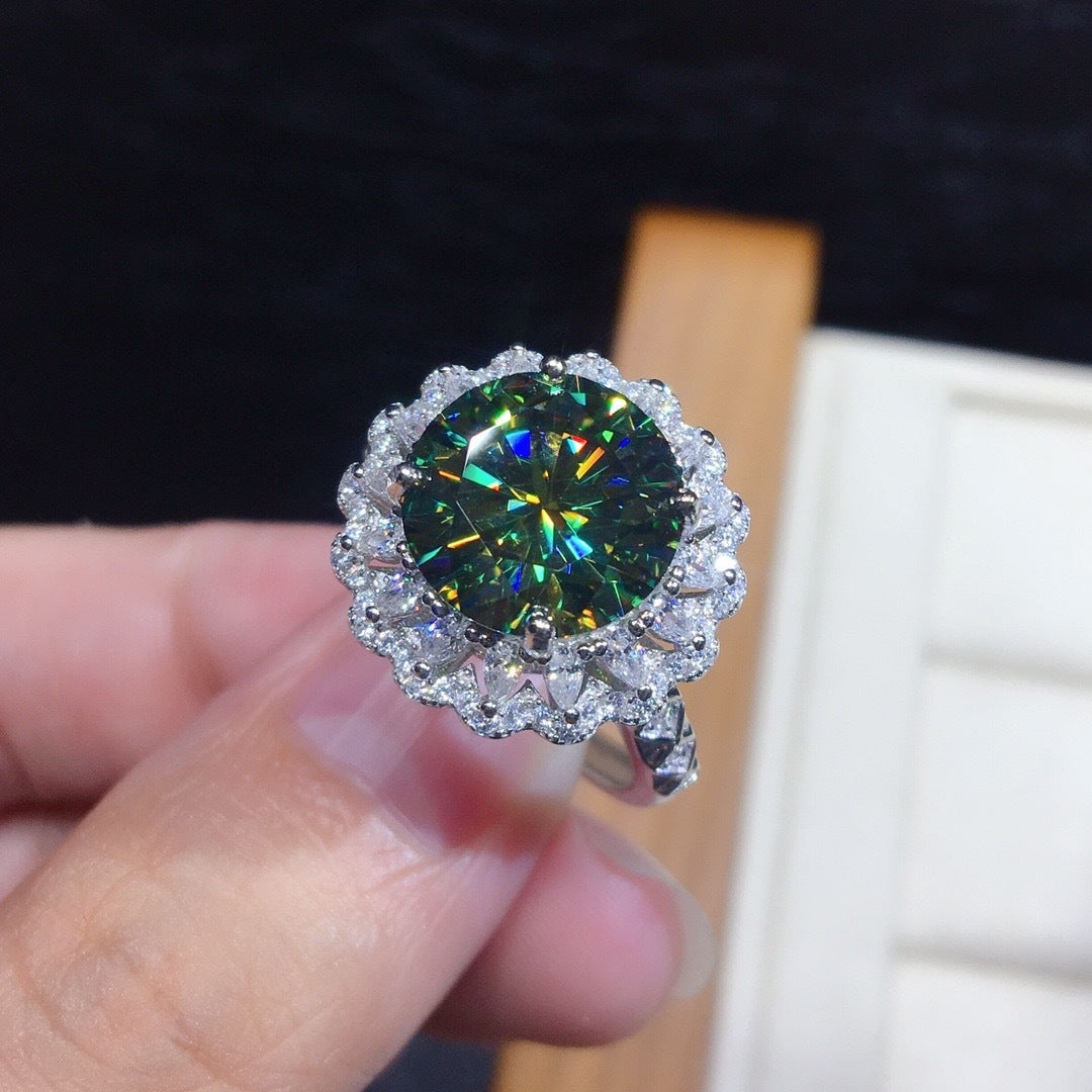 Luxury Open-Back Ring With Fire Opals