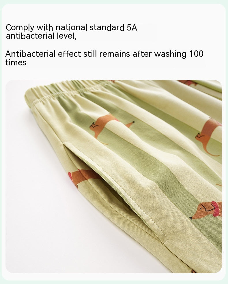 Spring And Autumn New Couple Pajamas Cotton Long-sleeved Cardigan