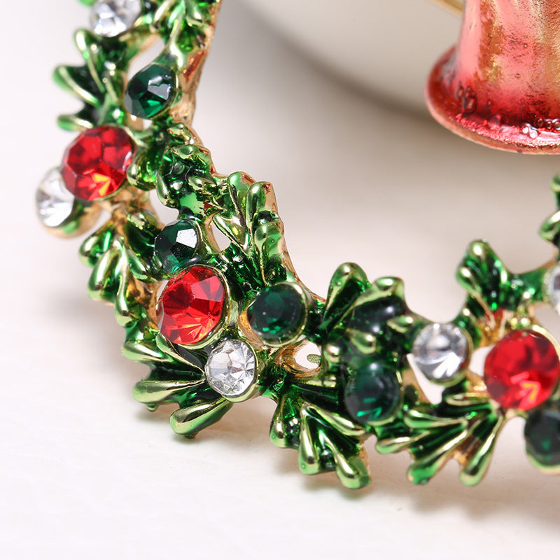 Christmas bell brooch