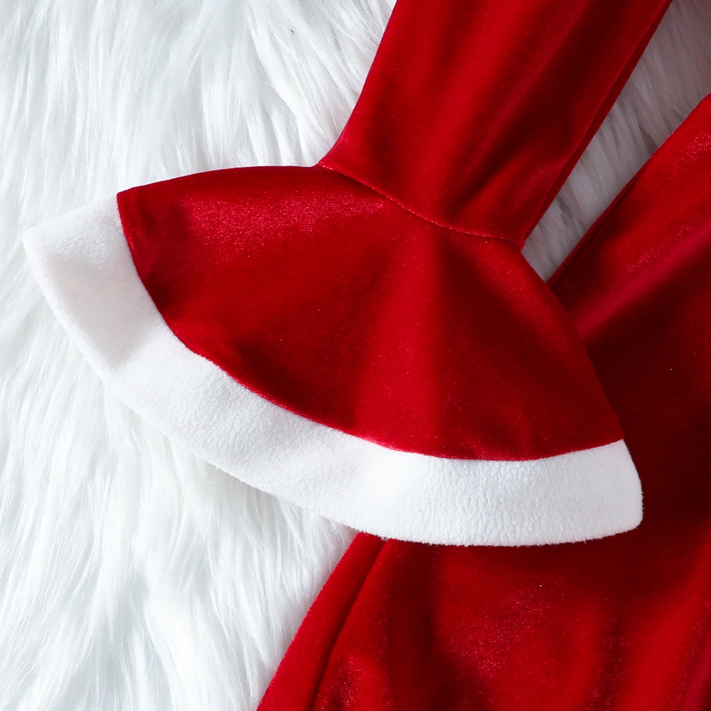 Christmas Cute Solid Color Cloak Bow Dress