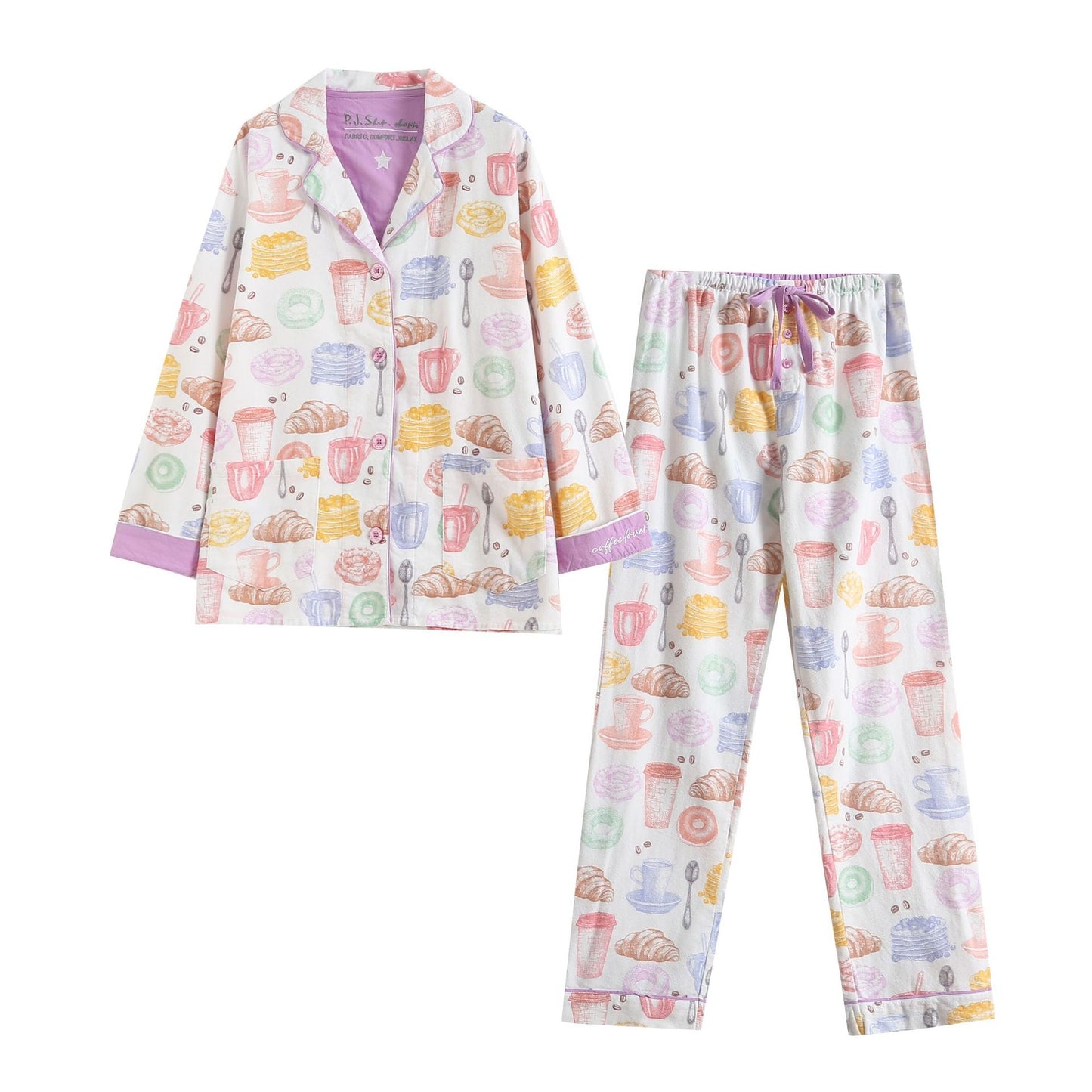 Women's Chic Cotton Brushed Pajamas Homewear