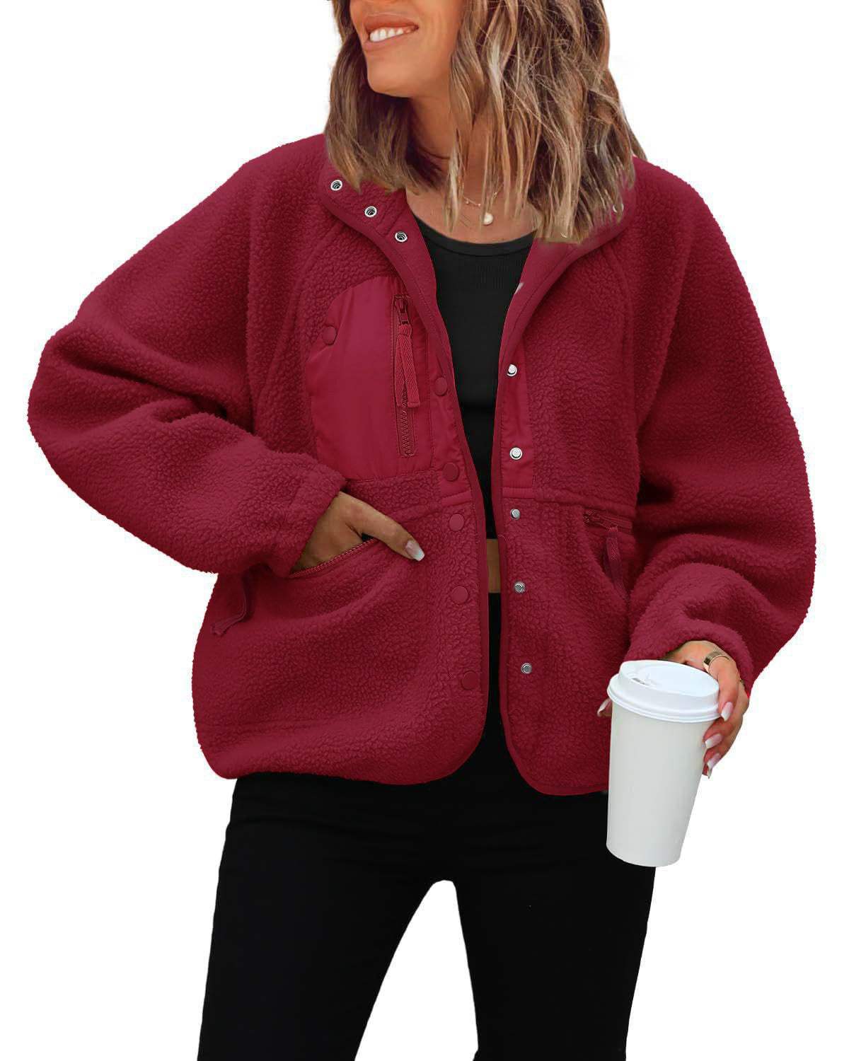 Polar Fleece Sports And Leisure Sweater Jacket Top