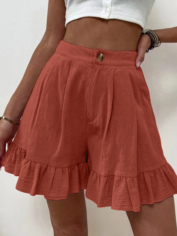 New European And American Women's High Waist Shorts Women