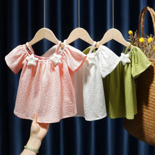 Sling Short-sleeved T-shirt Fashion Little Princess Top