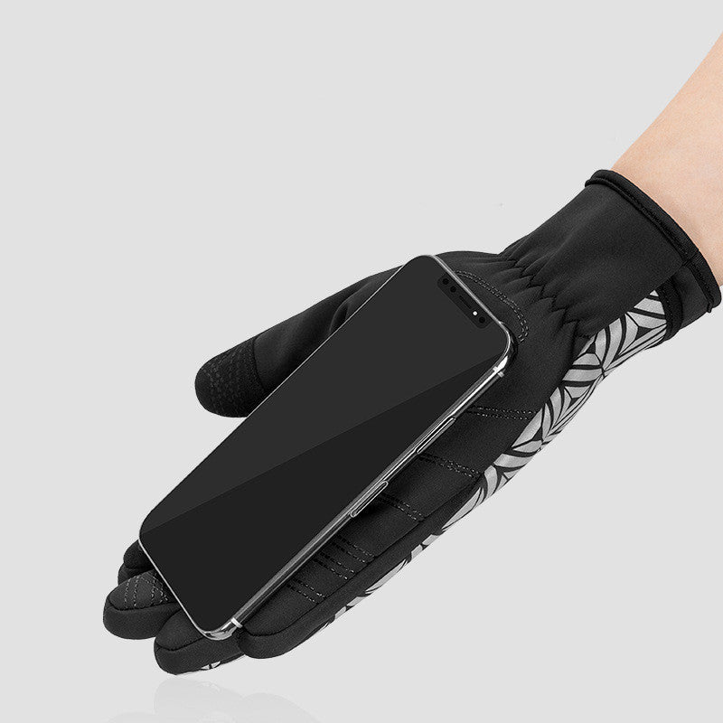 Men's Fashionable Warm Fleece Touch Screen Riding Gloves