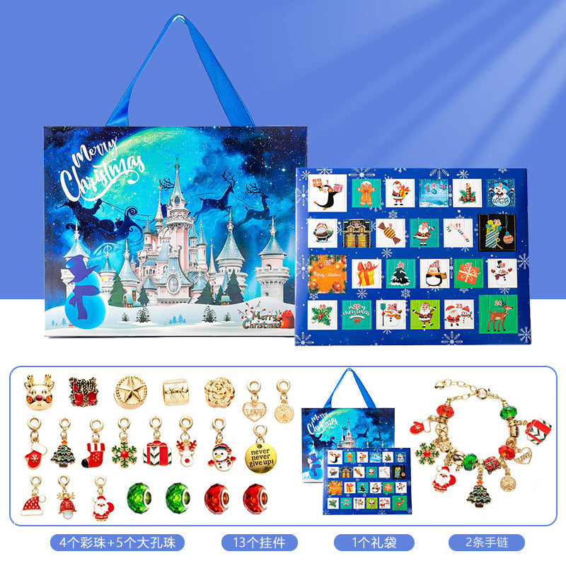 Diy Creative Children's Bracelet Ornament 24 Grid Calendar Christmas Blind Box