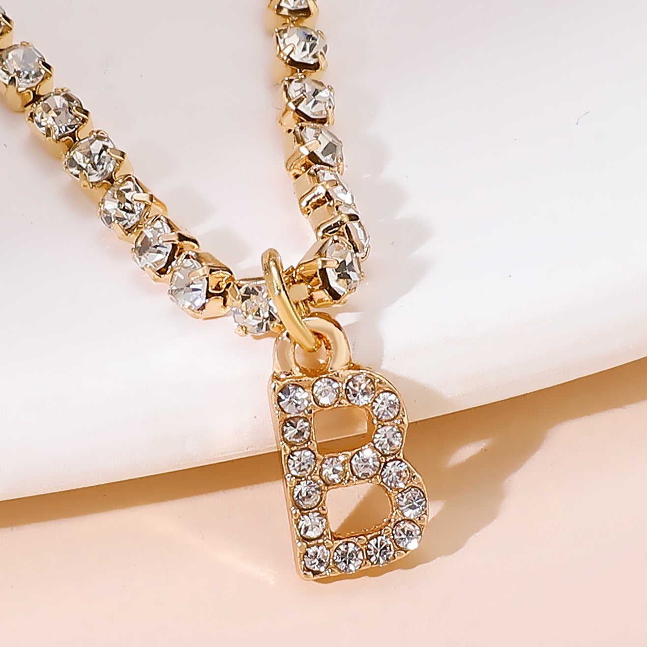 Diamond Tennis Letter Bracelet I Hip Hop Creative Beach Footwear