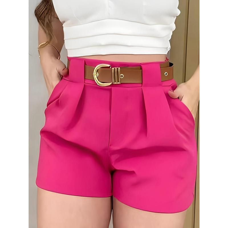 Elegant White Casual Shorts For Women