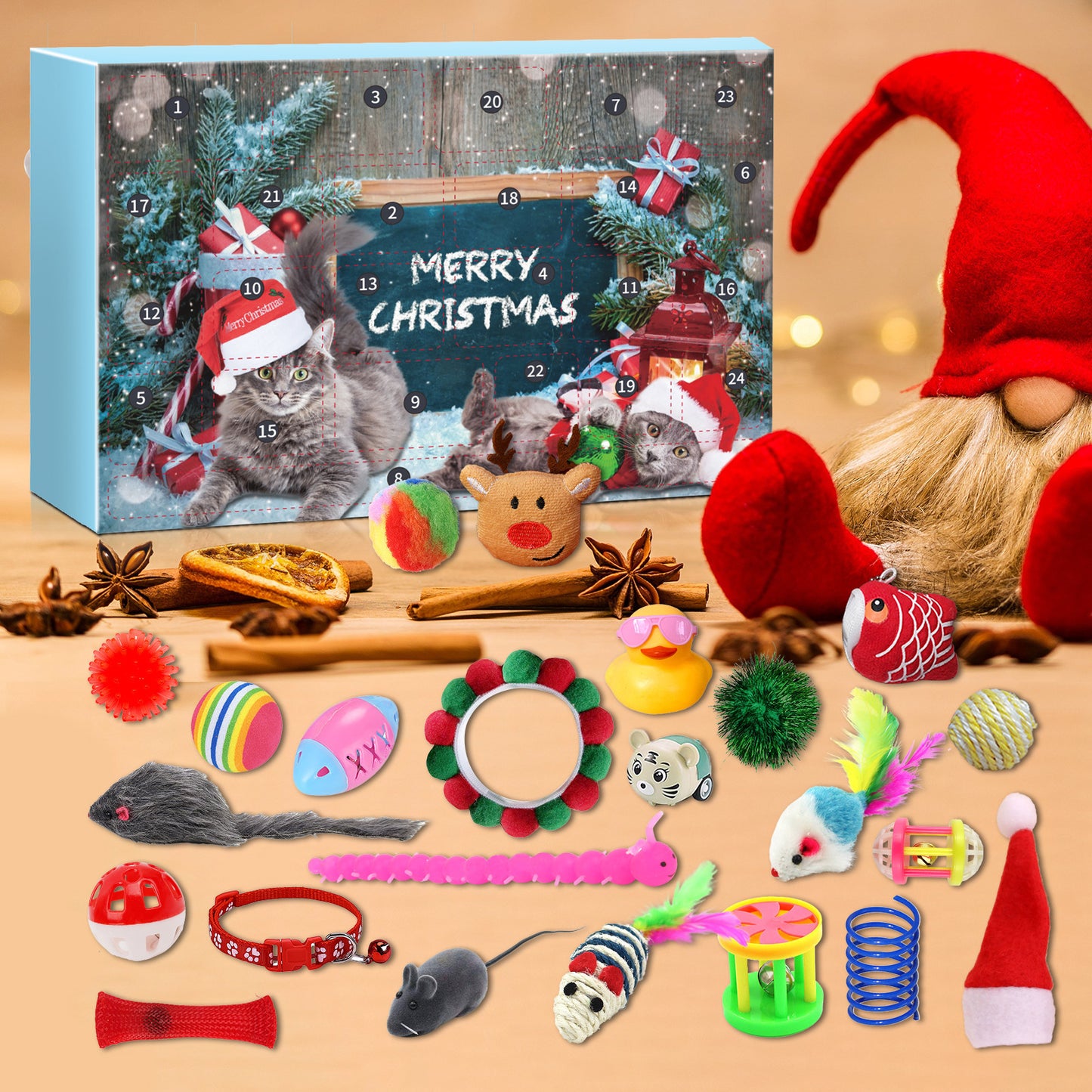New Cat Advent Calendar 2024 Christmas Countdown