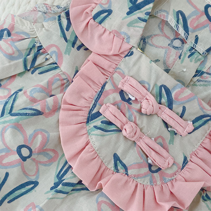 Lace top skirt suit baby clothes