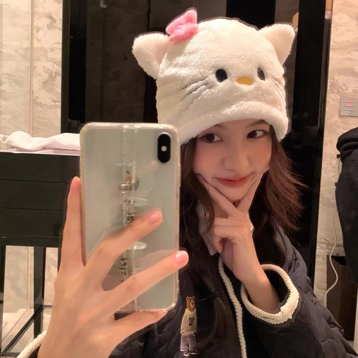 Students Wear Warm Fuzzy Hats