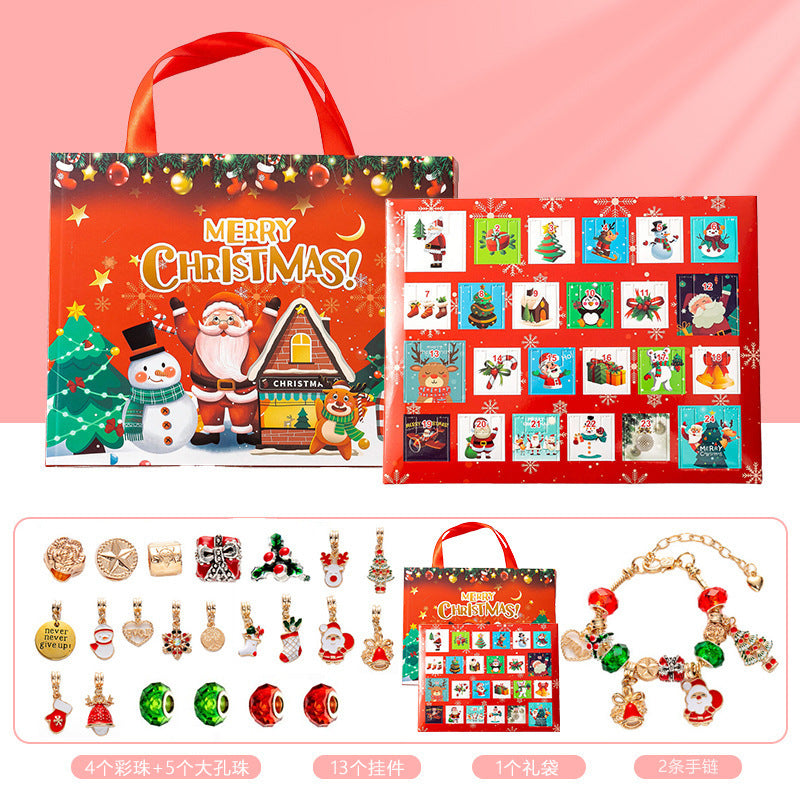Diy Creative Children's Bracelet Ornament 24 Grid Calendar Christmas Blind Box