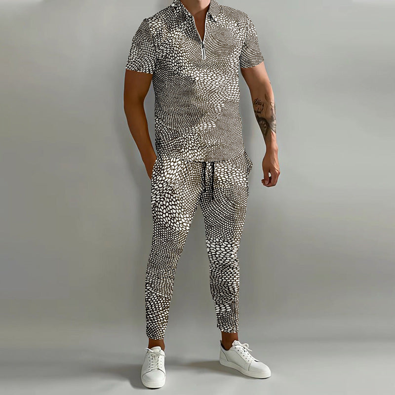 Men's Short Sleeved Pants Casual Set