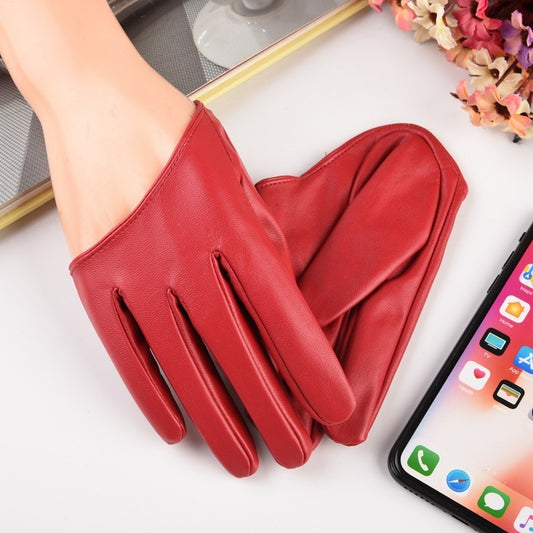 Fashion Solid Color Pole Dance Performance Half Palm Glovesproduct