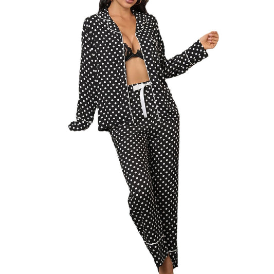 Ladies' Homewear Polka Dot Printing