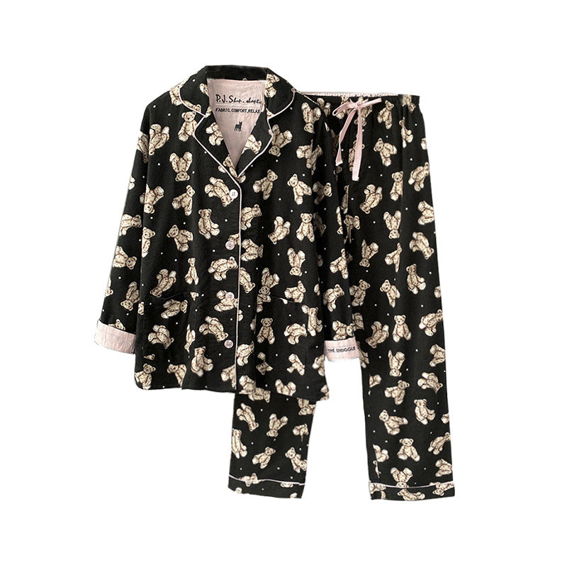 Women's Chic Cotton Brushed Pajamas Homewear