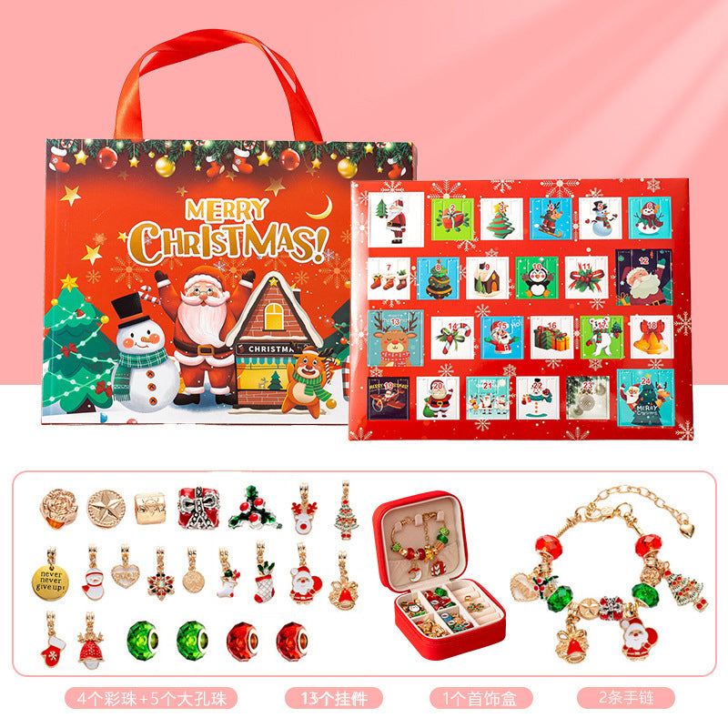 Diy Creative Children's Bracelet Ornament 24 Grid Calendar Christmas Blind Box