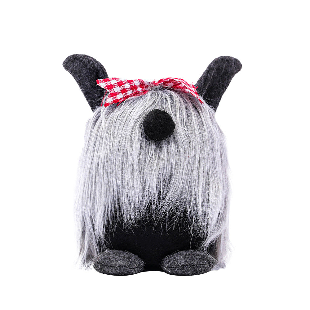 Decorative Plush Pet Dog Couple Gift Family Party Pendant