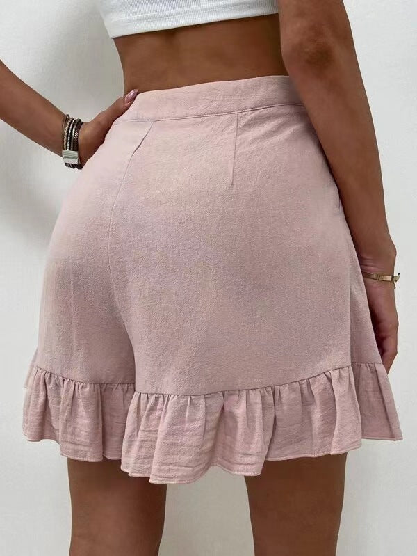 New European And American Women's High Waist Shorts Women