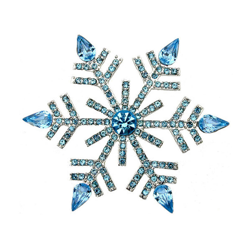 Christmas snowflake brooch